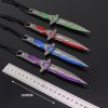 18cm Valorant Weapon VCT LOCKIN Premium Edition Game Metal Kunai Series Sword Unsharpened No Leather Case 5 - Valorant Gifts