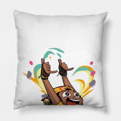 Hang Loose Throw Pillow Official Valorant Merch