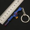 9cm Valorant Melee Reaver Weapon Model Keychain for Men Radiant Entertainment System Phantom Key Ring Fans 2 - Valorant Gifts