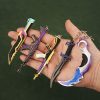 9cm Valorant Weapon Small Keychain Set of 20 Metal Material Weapon Model Keychain Game Peripheral Display 3 - Valorant Gifts