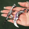 9cm Valorant Weapon Small Keychain Set of 20 Metal Material Weapon Model Keychain Game Peripheral Display 4 - Valorant Gifts