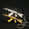 9cm Valorant Weapon Vandal Araxys Silver Metal Gun Material Weapon Model Swords Keychain Game Model Peripheral - Valorant Gifts