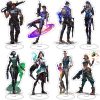 Game Valorant Figures Sage Killjoy Jett Sova Cypher Cosplay Acrylic Stand Model Plate Desk Decor Standing - Valorant Gifts