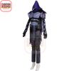 Omen Cosplay Game Valorant Omen Cosplay Costumes Purple Cloak Knitted Shirt Outfits Dark Style Jumpsuit Halloween 3 - Valorant Gifts