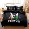 VALORANT Shooting Game Quilt Cover Twin Full Size With Pillowcase Home Textile Gift Bedding Set 5 - Valorant Gifts