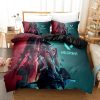 VALORANT Shooting Game Quilt Cover Twin Full Size With Pillowcase Home Textile Gift Bedding Set 7 - Valorant Gifts