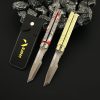 Valorant Weapon Recon Red Camo Butterfly Knife 21cm Game Peripheral Meta Balisong Uncut Blade Weapon Model 2 - Valorant Gifts