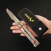 Valorant Weapon Recon Red Camo Butterfly Knife 21cm Game Peripheral Meta Balisong Uncut Blade Weapon Model 4 - Valorant Gifts