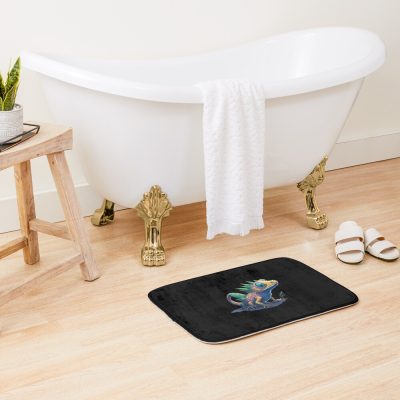 Gamer'S Perfect Illustration - Adorable Valorant Gekko Bath Mat Official Valorant Merch