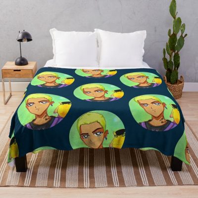 Gekko 90S Fan Art Throw Blanket Official Valorant Merch