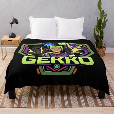 Gekko Badge Throw Blanket Official Valorant Merch