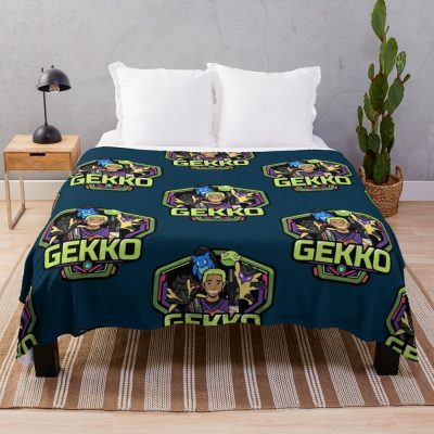 Gekko Badge Throw Blanket Official Valorant Merch