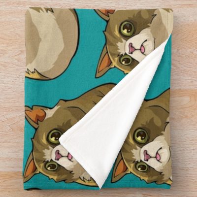 Excuse Me Cat Spray Throw Blanket Official Valorant Merch