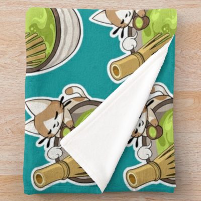 Matcha Break Spray Throw Blanket Official Valorant Merch