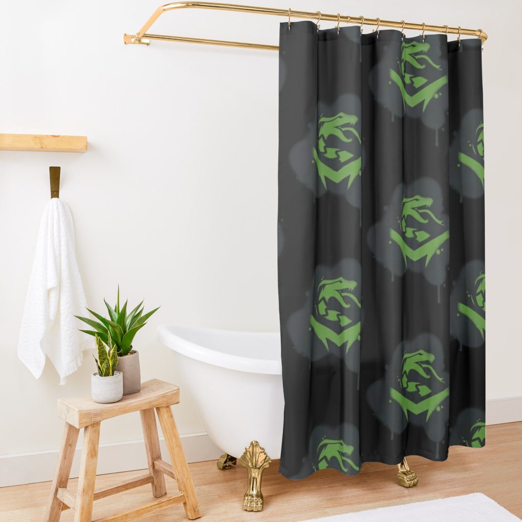 Coalition Cobra Spray Shower Curtain Official Valorant Merch