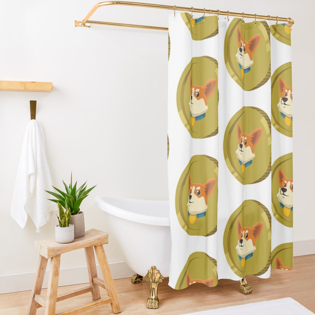 Bruno Coin Spray Shower Curtain Official Valorant Merch