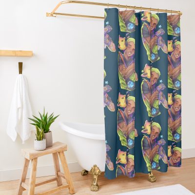 Gekko I Really Like Him Shower Curtain Official Valorant Merch