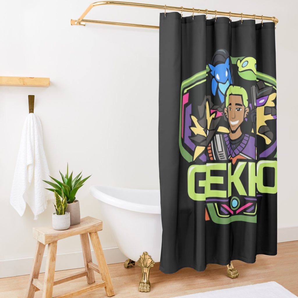 Gekko Badge Shower Curtain Official Valorant Merch