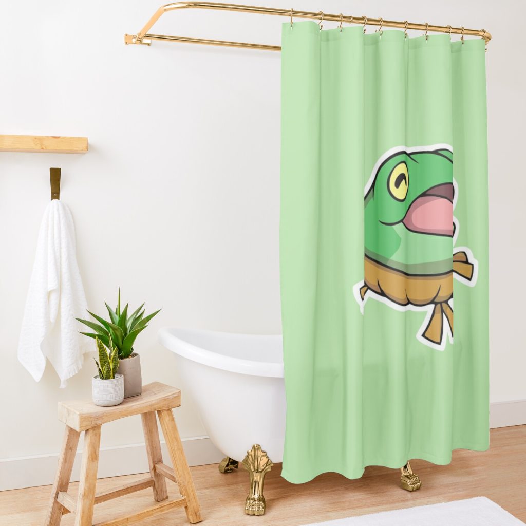 Hehehehehe Spray Shower Curtain Official Valorant Merch