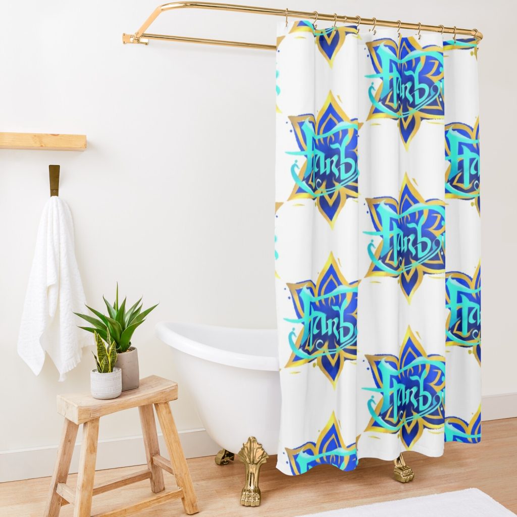 Harbor Spray Shower Curtain Official Valorant Merch