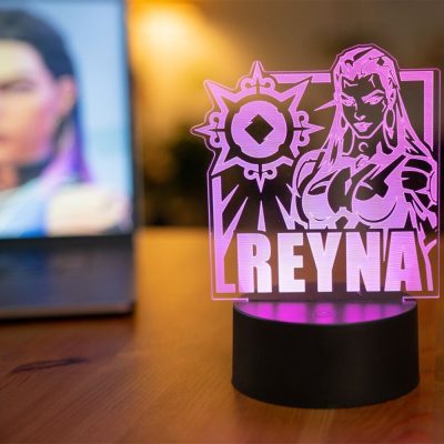 Hot Gaming Valorant Nightlight Killjoy Raze Viper Reyna Figure Colorful Table Lamp For Gamer Game Room 1 - Valorant Gifts