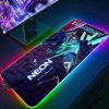 Valorant RGB Gaming Mousepad Big LED Gamer Mausepads PC Desk Mat Luminous Mouse Pad Large Keyboard 5 - Valorant Gifts